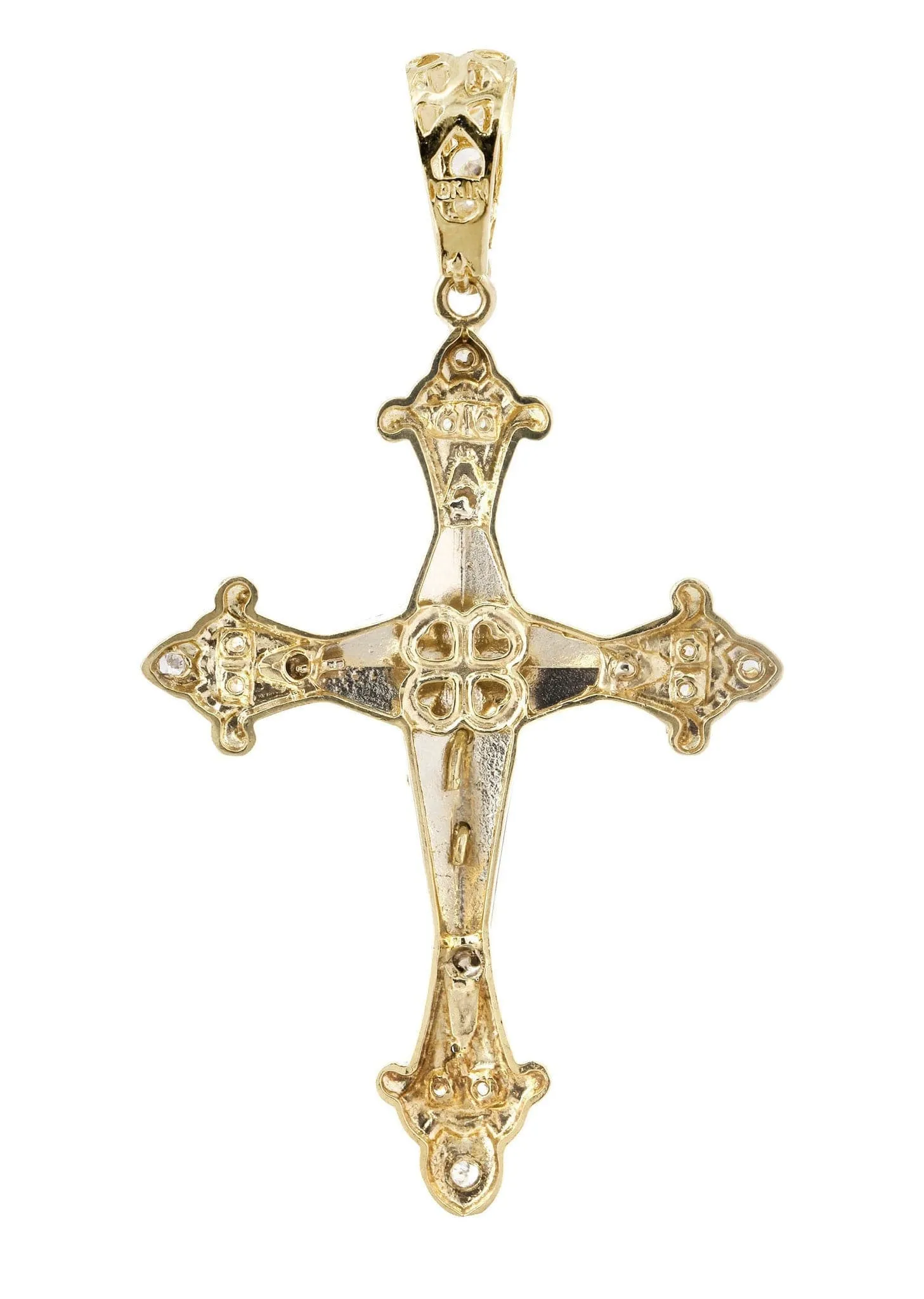 10K Gold Cross / Crucifix Pendant  |  14.4 Grams