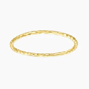 14K Gold Plated Stackable Thumb Ring