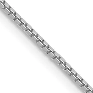 14KT White Gold 26-inch 1MM Box Chain