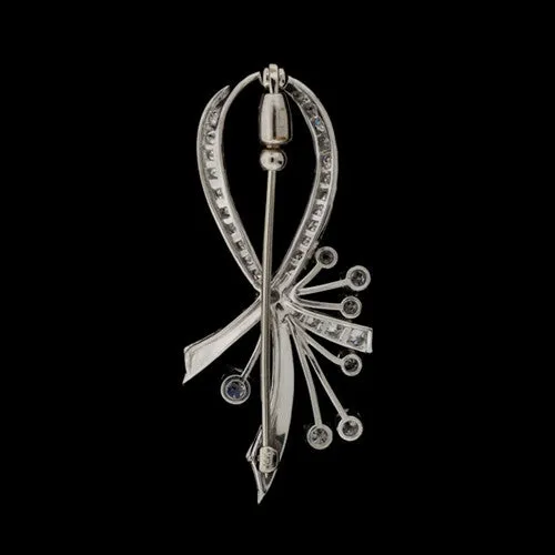 1.65ct tw Diamond Spray Brooch, circa 1950s-60s