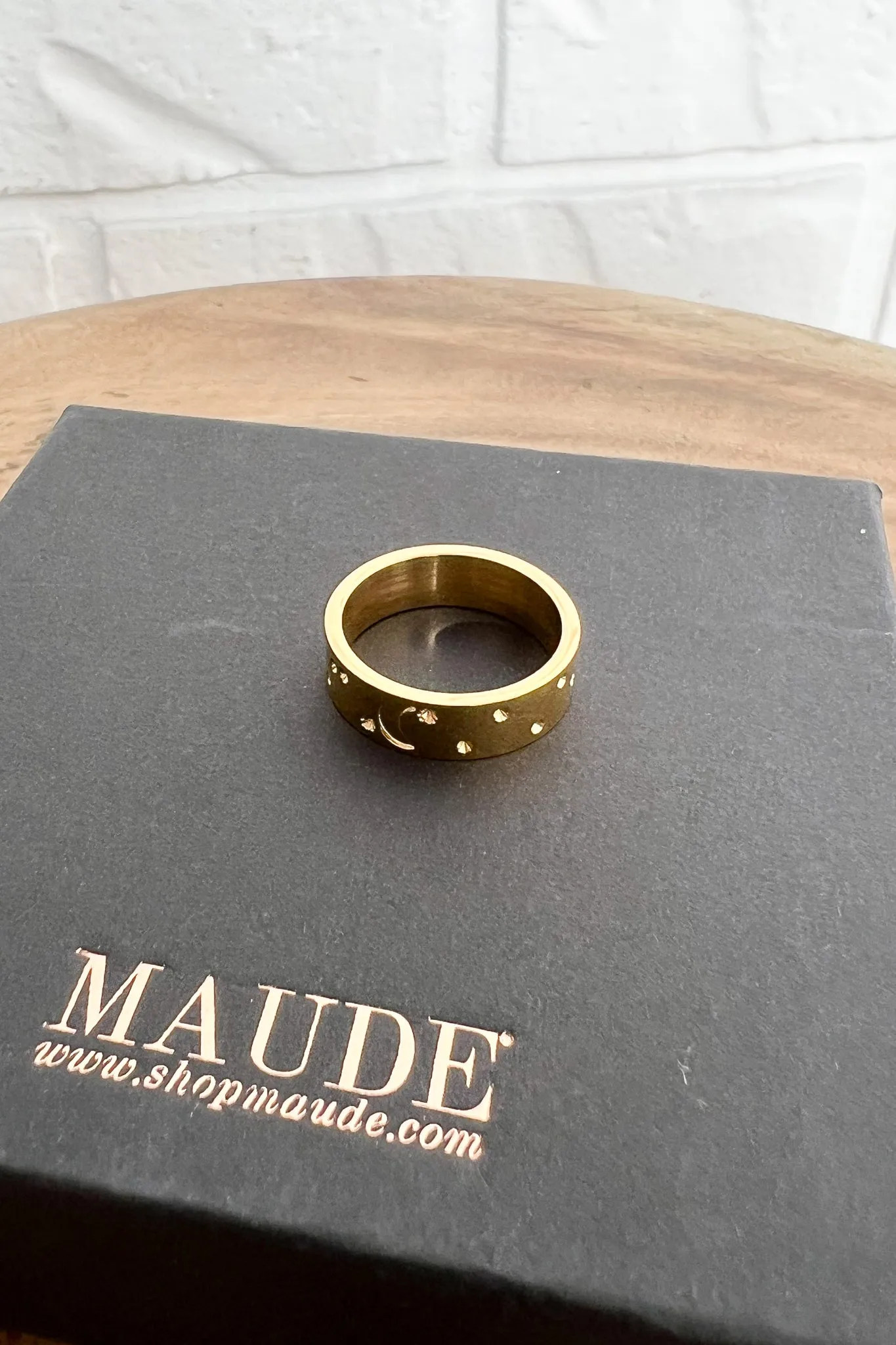 18K Moon & Stars Statement Ring