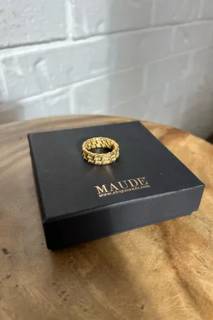 18K Woven Statement Ring