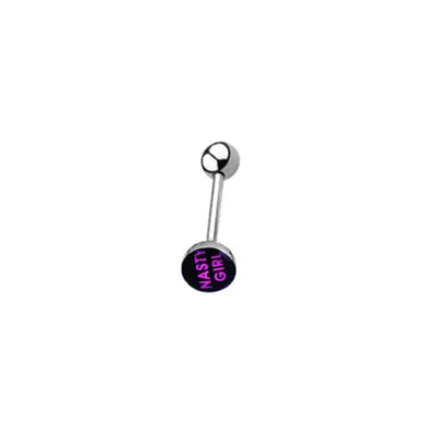 1pc I lOVE Sex Tongue Piercing langue Nipple Piercing, Hot Words Tongue Rings for women Surgical Steel 1.6*18mm Oil Drop