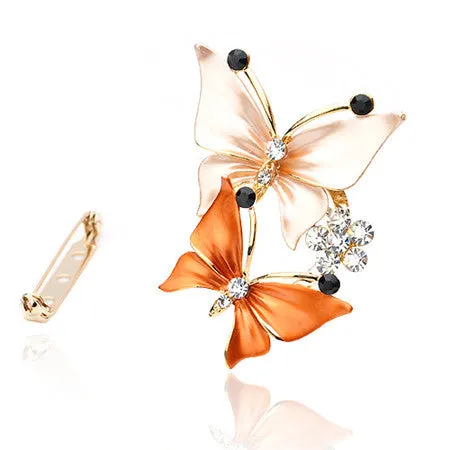 2016Skeins  type restoring ancient ways is popular in Europe and America butterfly crystal brooch designed for wedding women