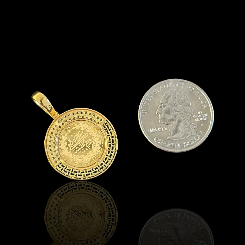 21K Solid Gold Ottoman Pendant