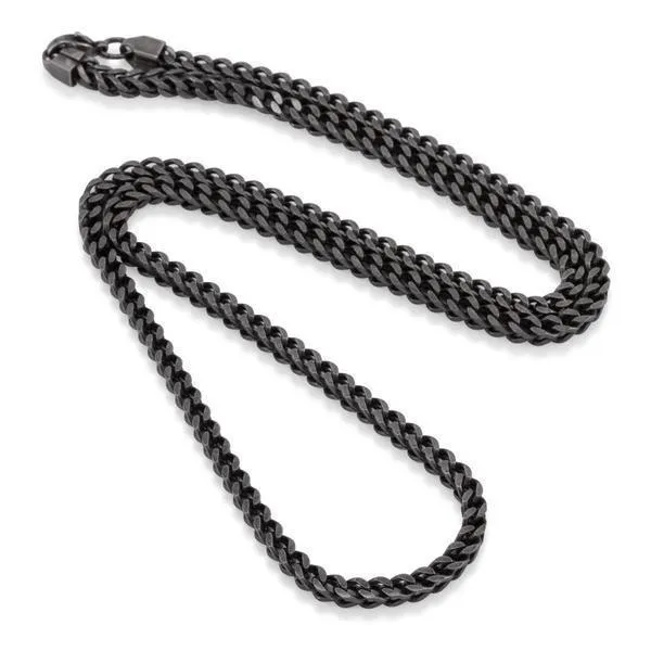 2.5mm, Blackout Stainless Steel Franco Chain