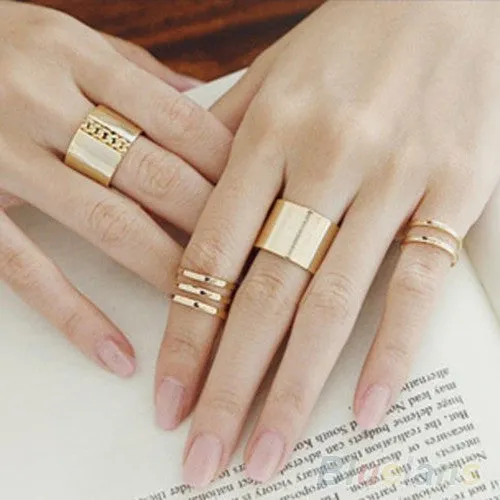 3Pcs Above The Knuckle Open Ring for Women