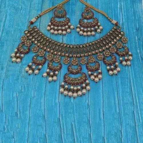 7 Chand Choker And Earring Set