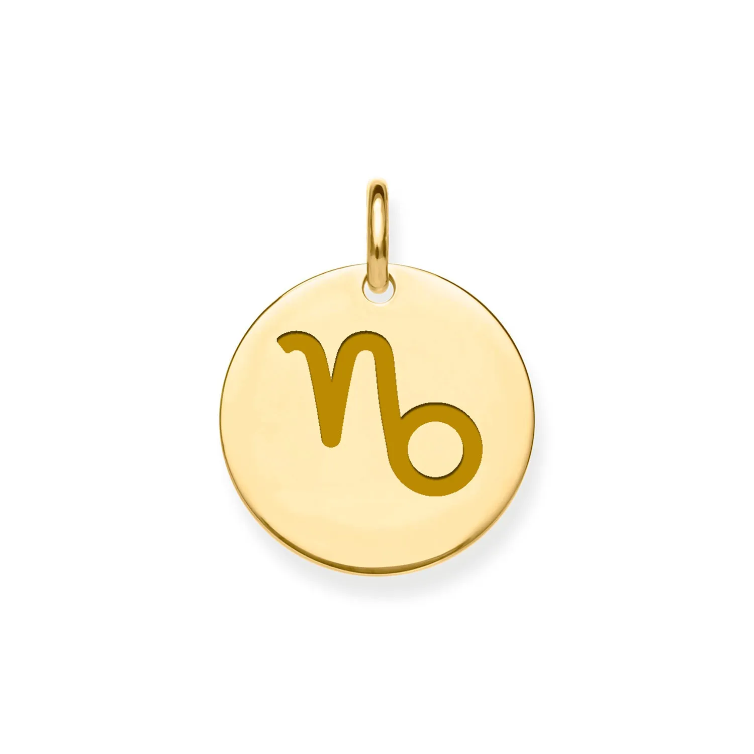 9CT GOLD CAPRICORN ZODIAC PENDANT