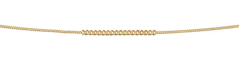 9ct gold lightweight curb link chain 35683