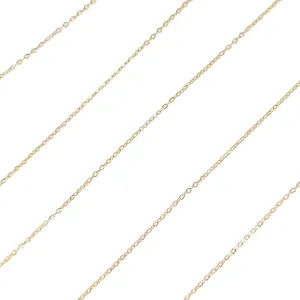 9ct Yellow Gold Lightweight Pendant Belcher Chain - 18 inches