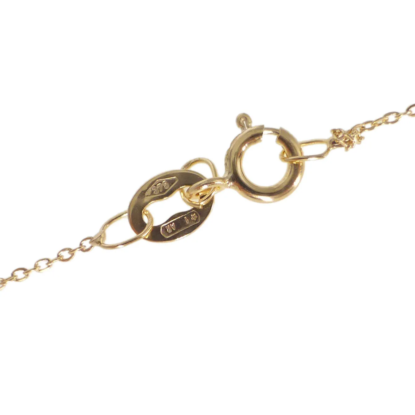 9ct Yellow Gold Lightweight Pendant Belcher Chain - 18 inches