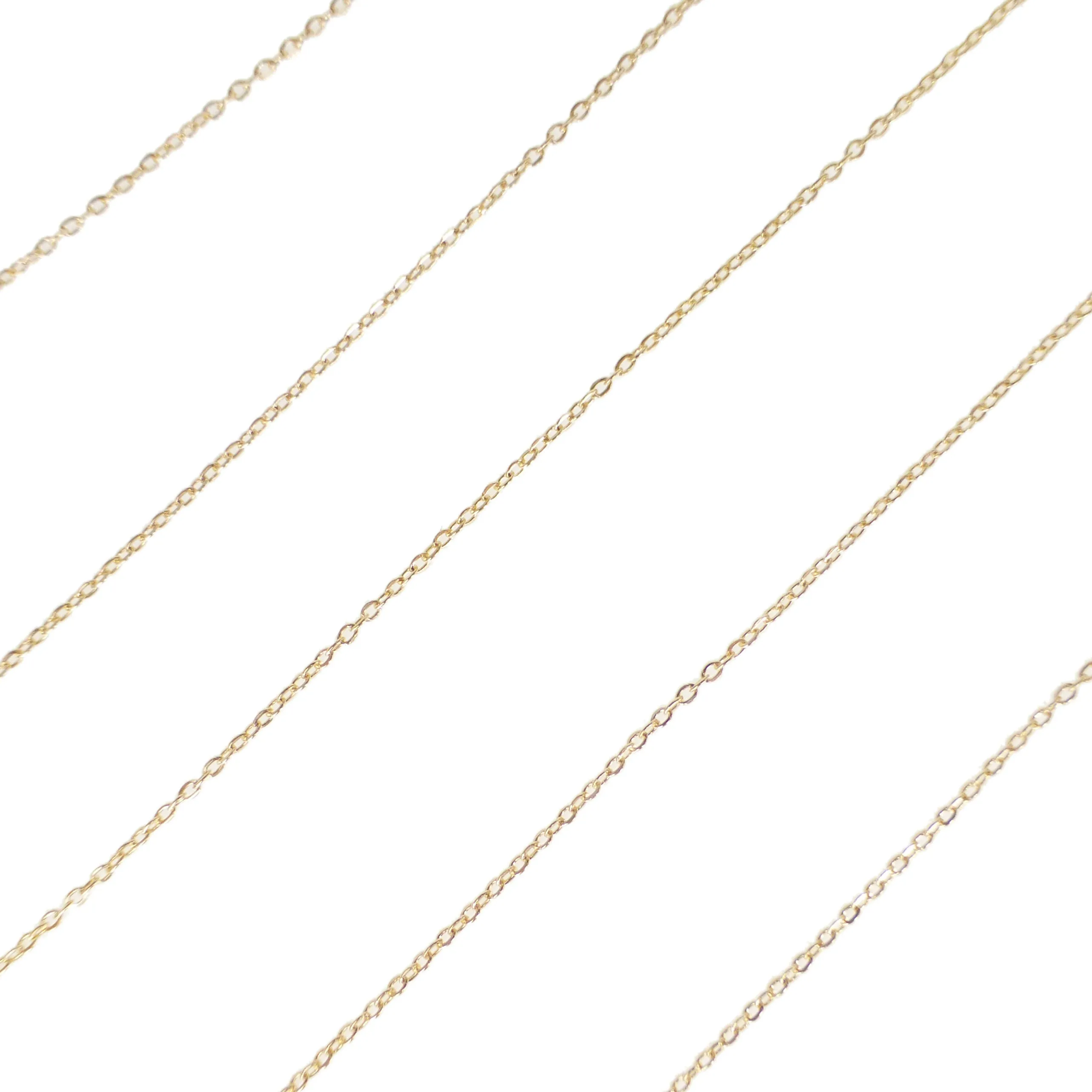 9ct Yellow Gold Lightweight Pendant Belcher Chain - 18 inches