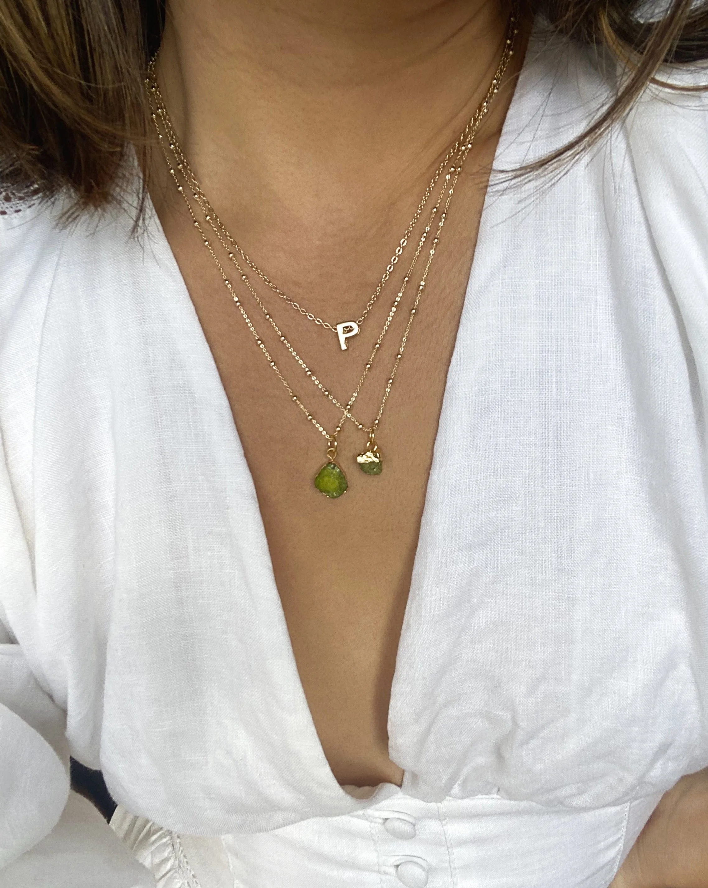 August | Peridot Necklace