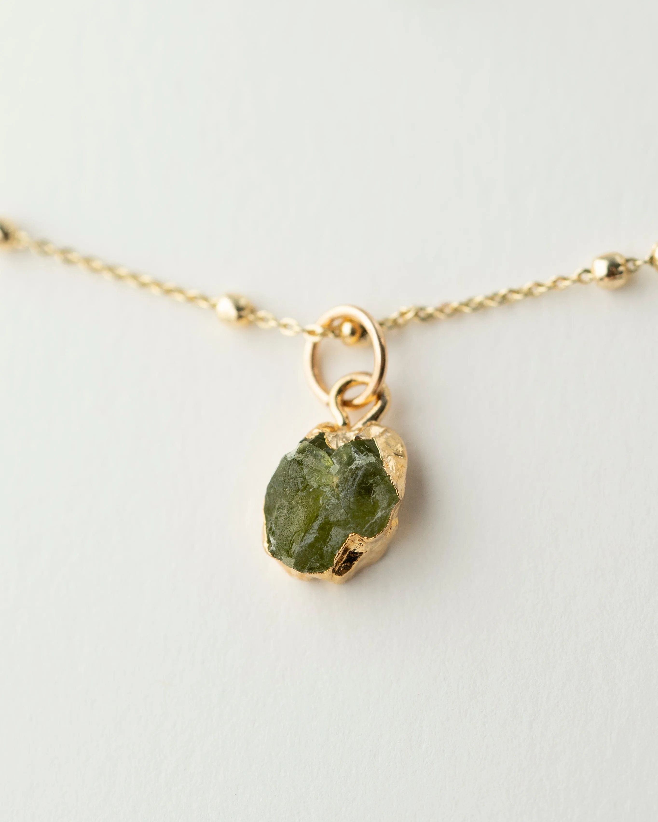 August | Peridot Necklace