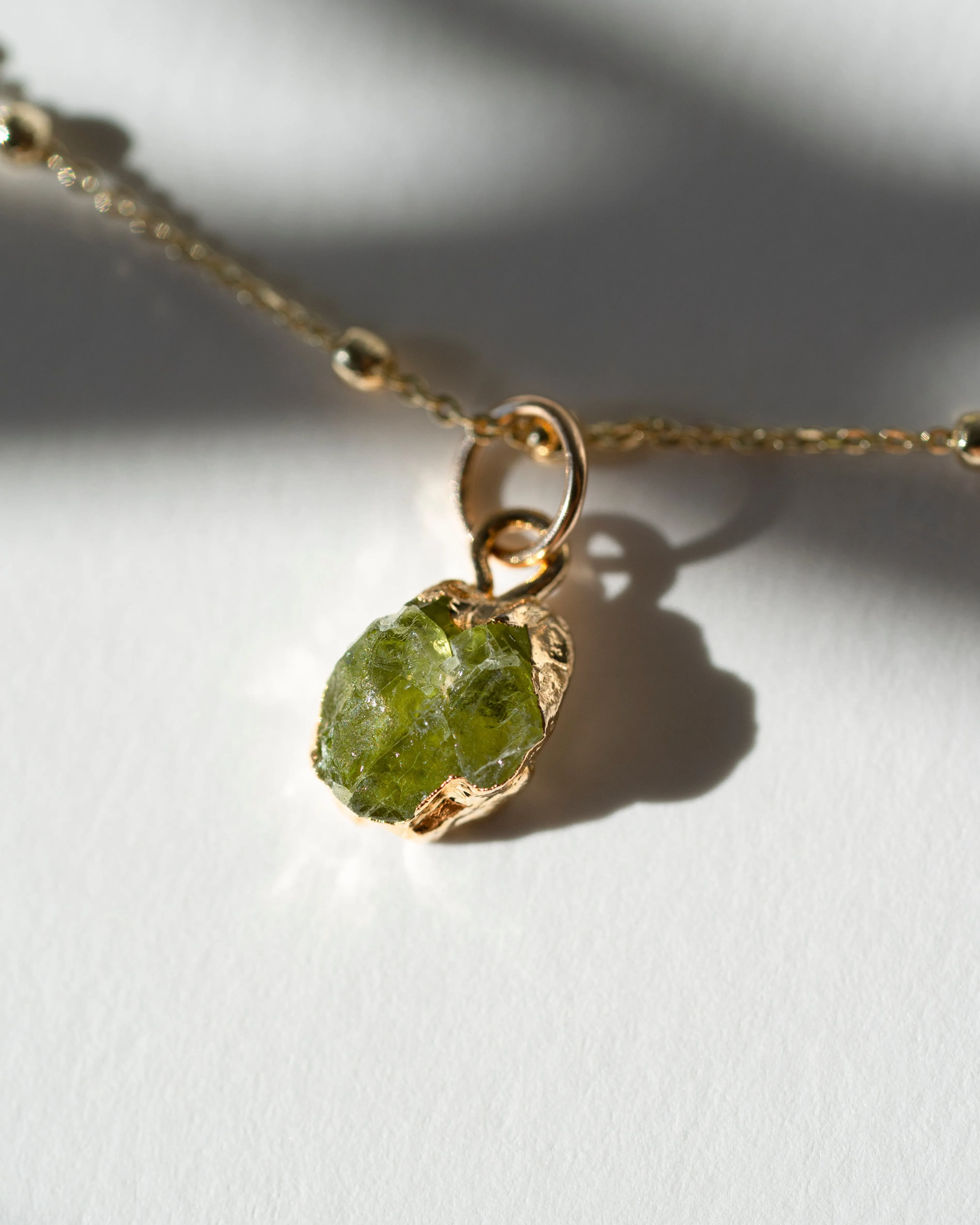 August | Peridot Necklace