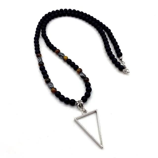 Beaded Arrow Pendant Necklace