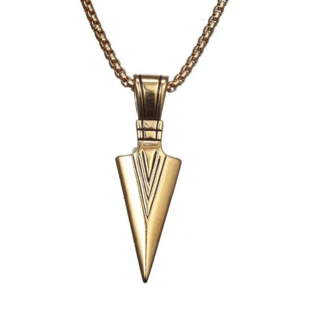 Beaded Arrow Pendant Necklace