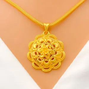 Beautiful Intricate 22k Gold Pendant