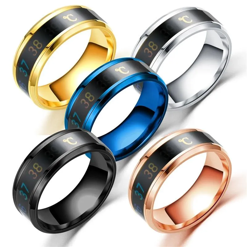 Body Temperature Display Smart Ring