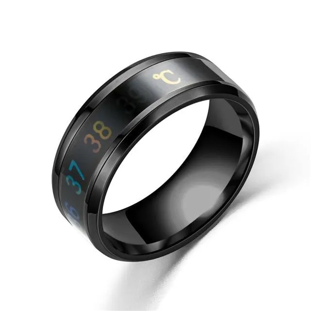 Body Temperature Display Smart Ring