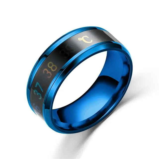 Body Temperature Display Smart Ring