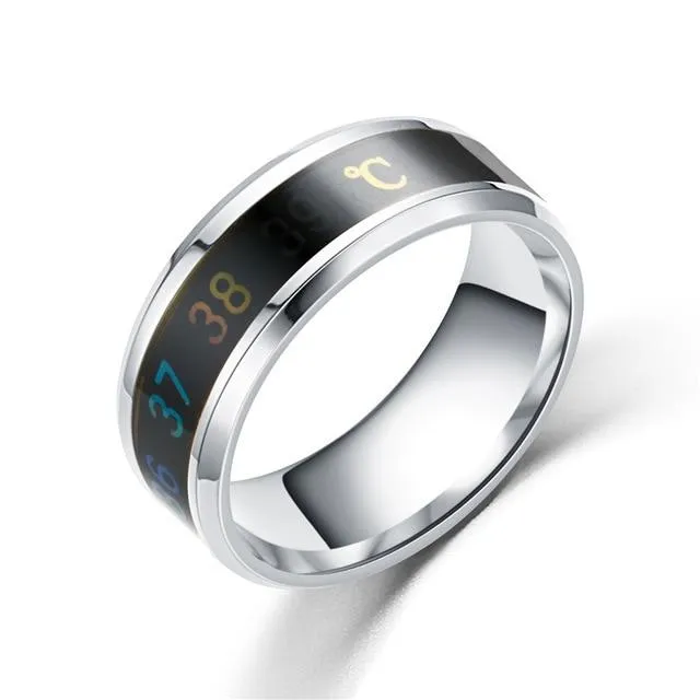 Body Temperature Display Smart Ring