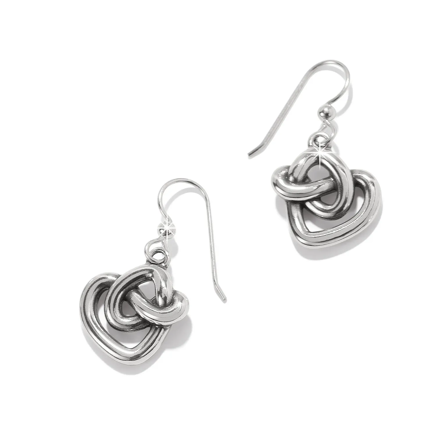 Brighton Interlok Curve Heart French Wire Earrings