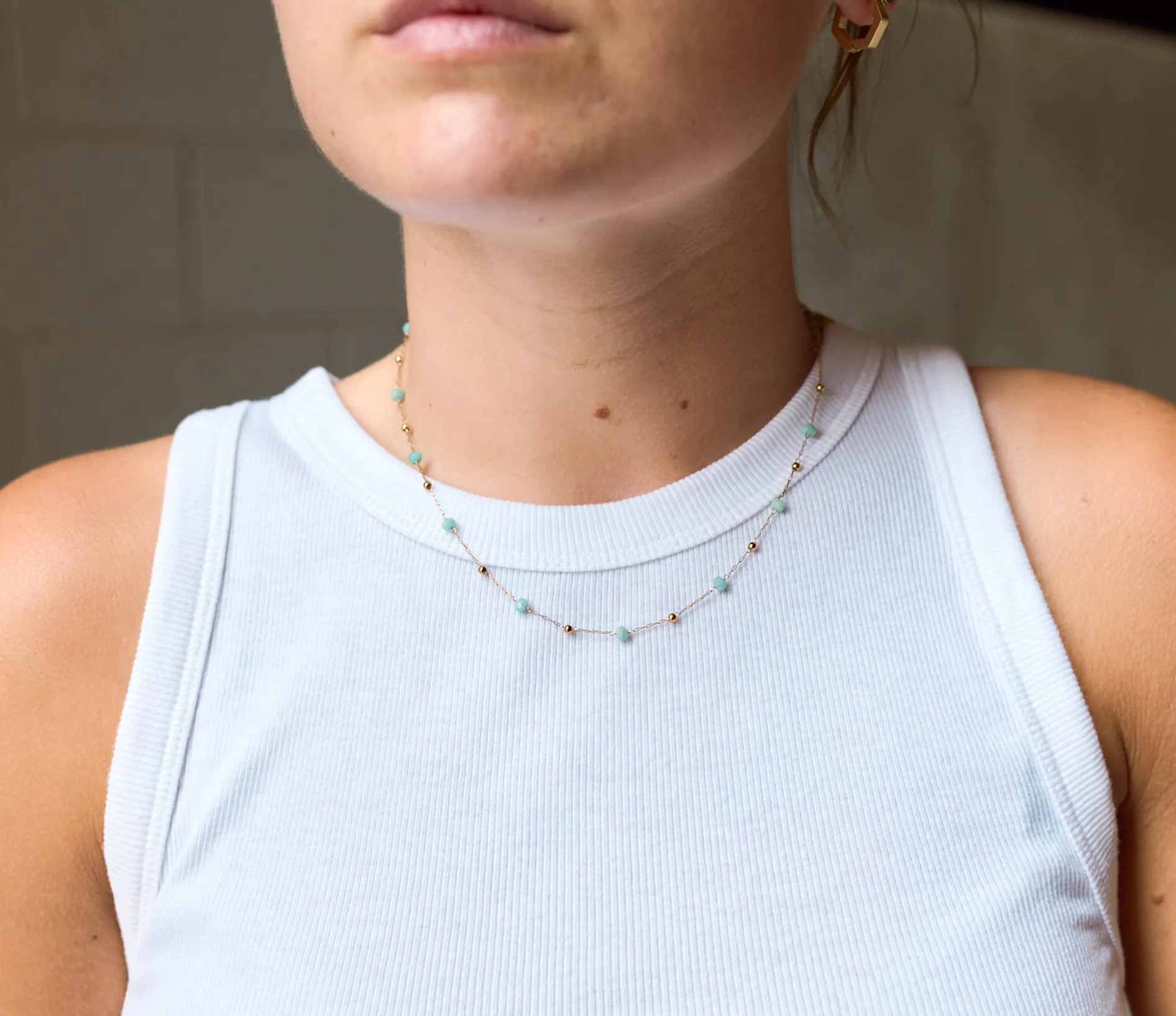 Camille Amazonite Necklace