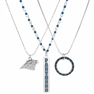 Carolina Panthers Trio Necklace Set