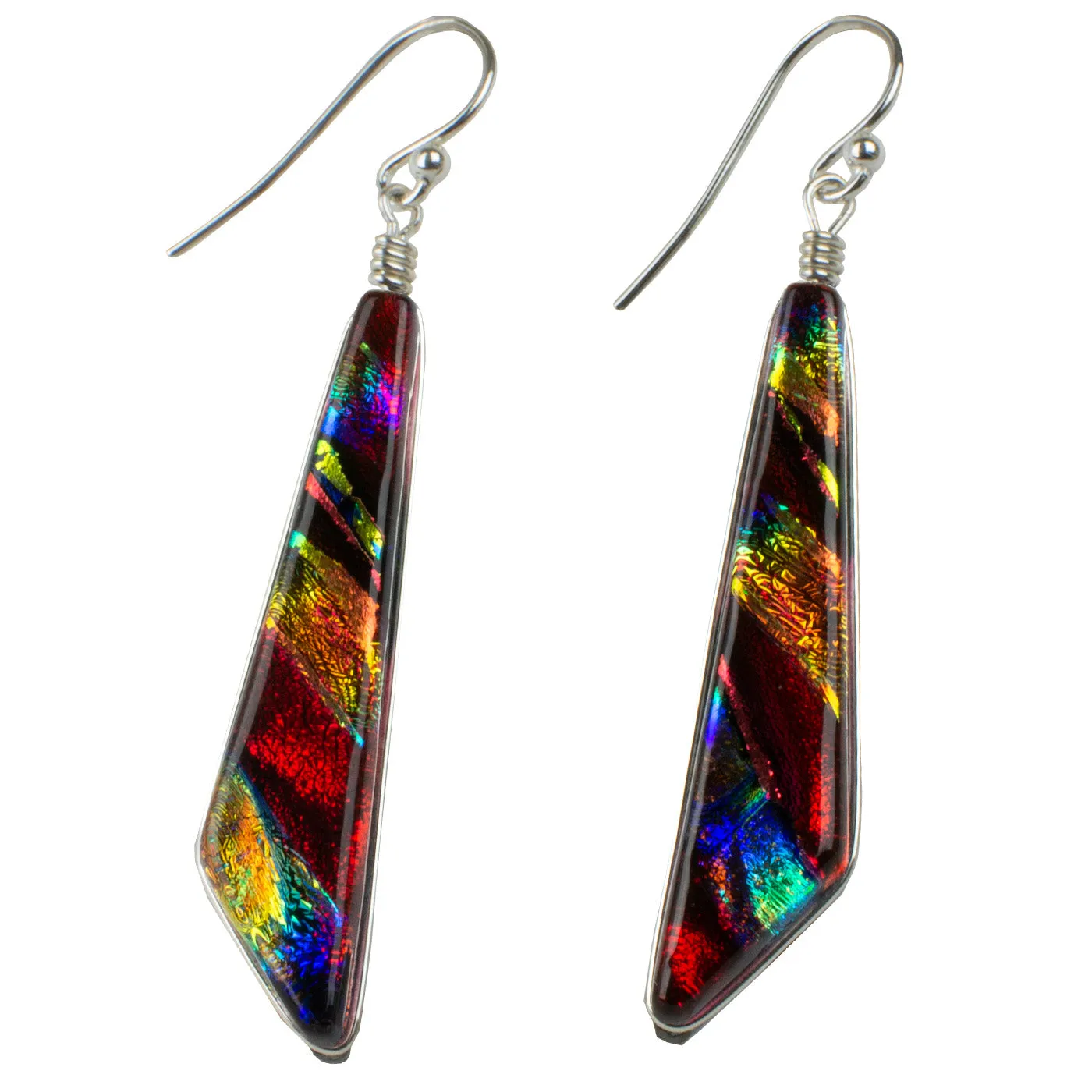 Cascades Earrings - Rainbow Red by Nickel Smart®