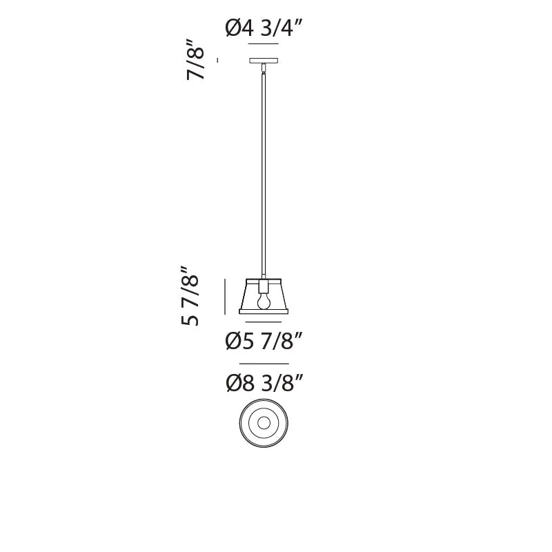 Caske 8" Mini Pendant