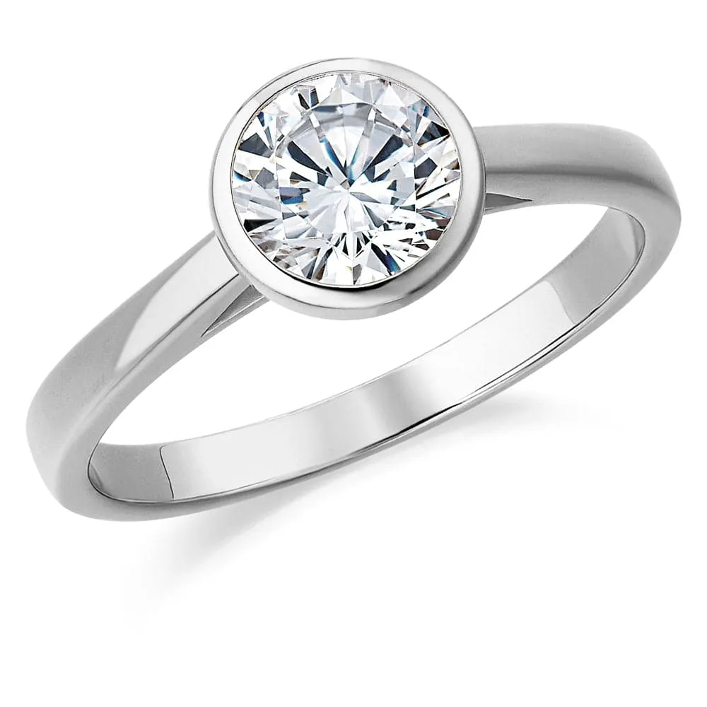 Classic Bezel Solitaire Ring