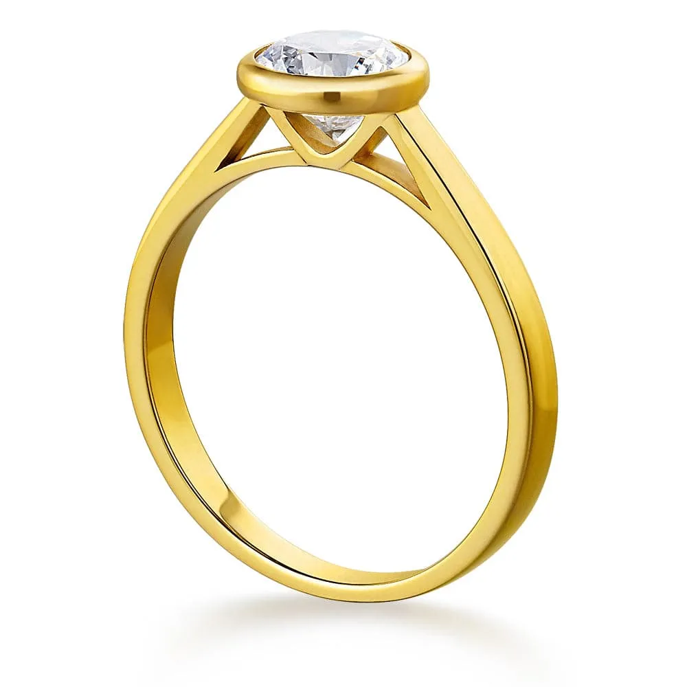 Classic Bezel Solitaire Ring