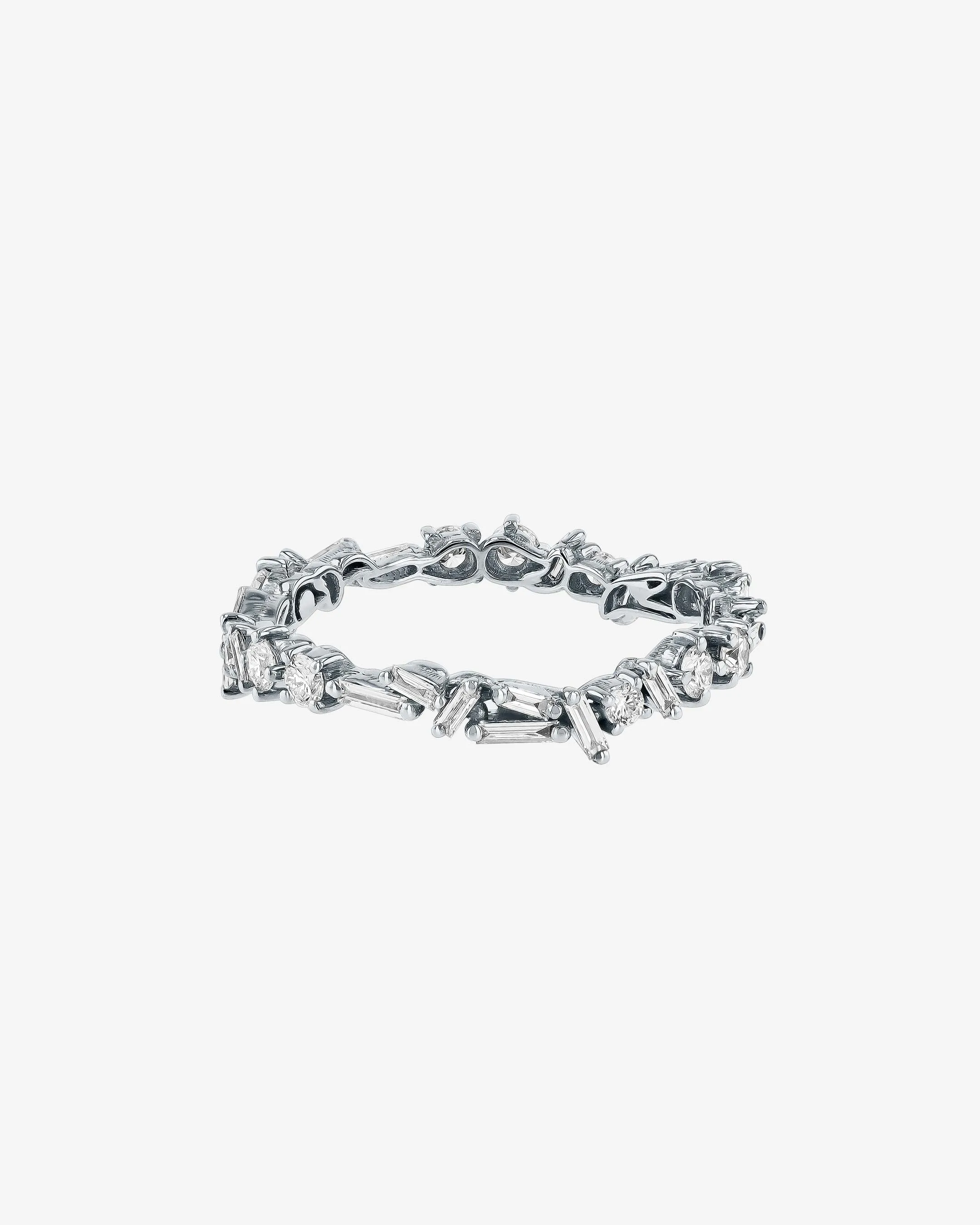 Classic Diamond Wavy Eternity Band