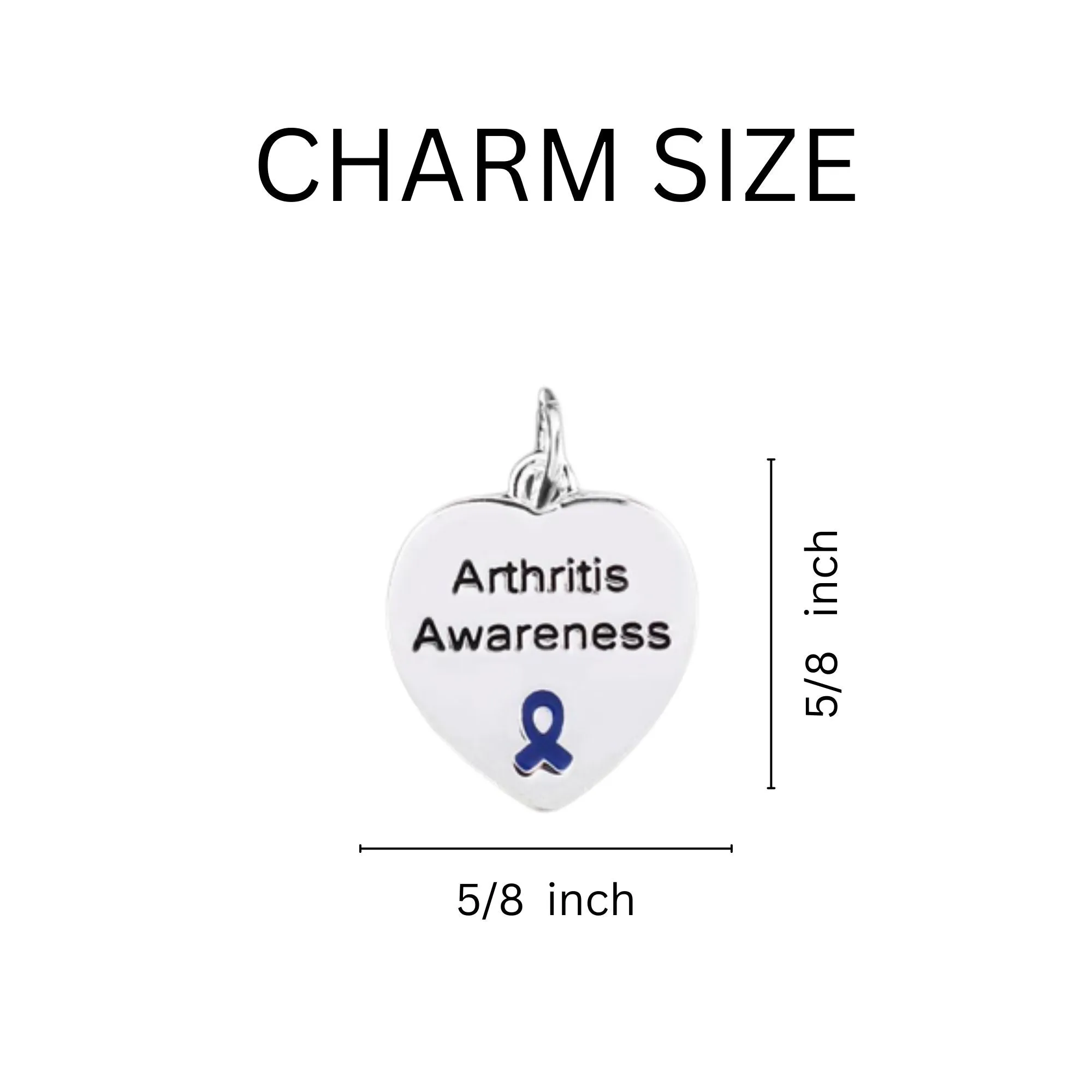 Dark Blue Ribbon Arthritis Awareness Rope Bracelets