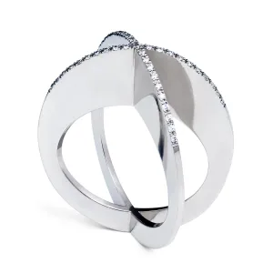 Diamond Sequin Ring. White gold. A Leblas classic