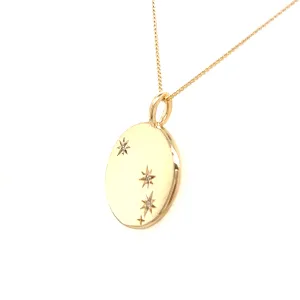 Diamond Star-sign 10kt Gold Pendant