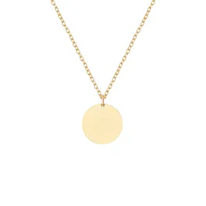 Disk Necklace | Brass