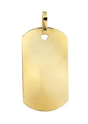 Dogtag   10K Gold Pendant | 20 Grams