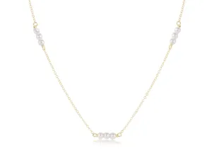 enewton 17" Choker Joy Simplicity Chain Gold - 3mm Pearl