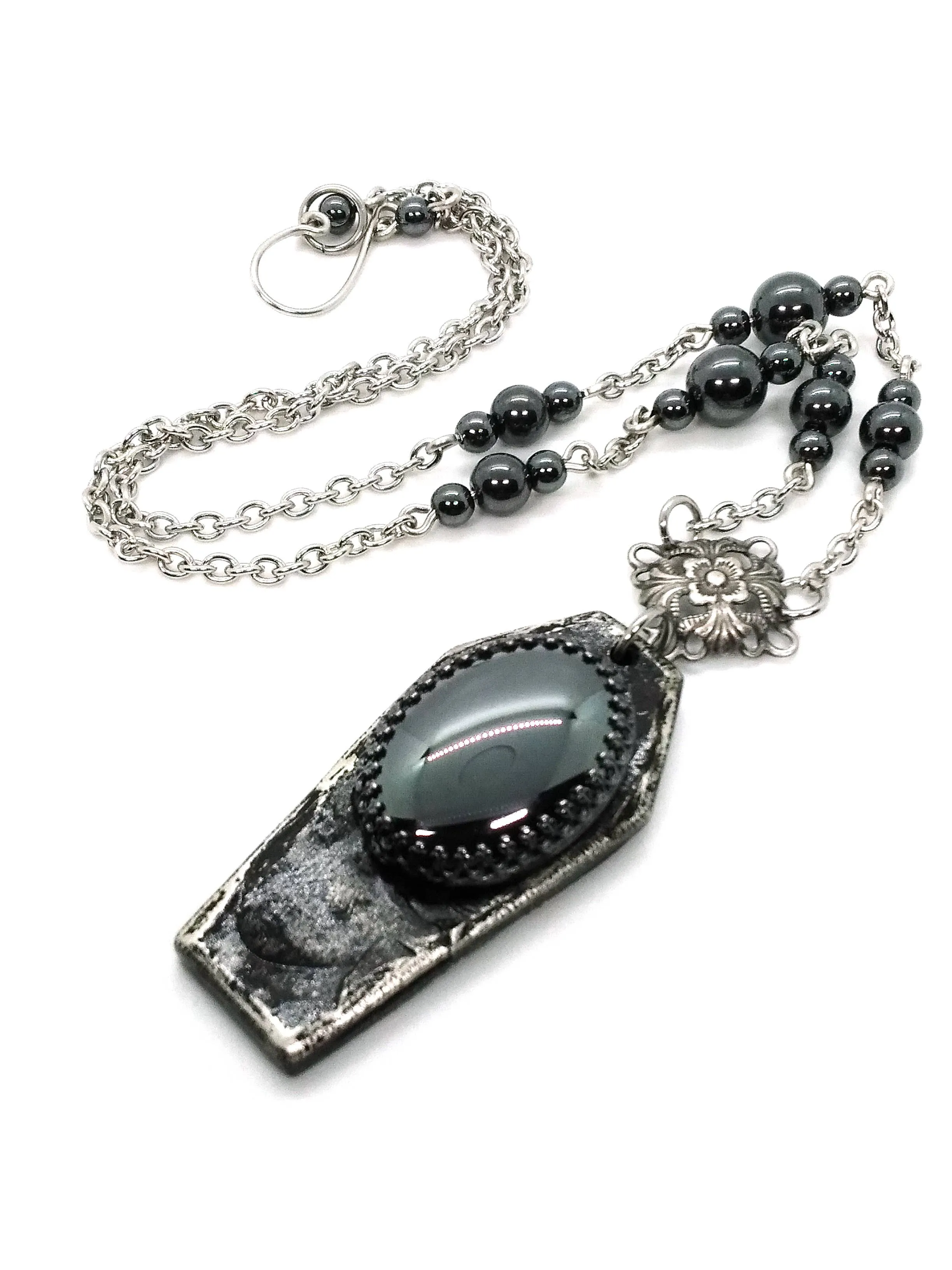 Eternal Rest Coffin Pendant Necklace