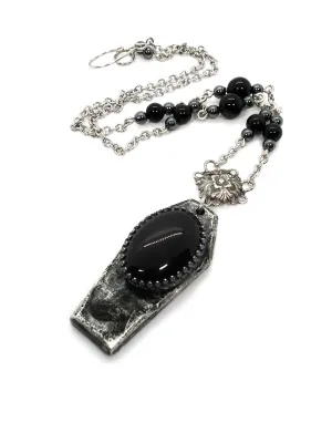 Eternal Rest Coffin Pendant Necklace