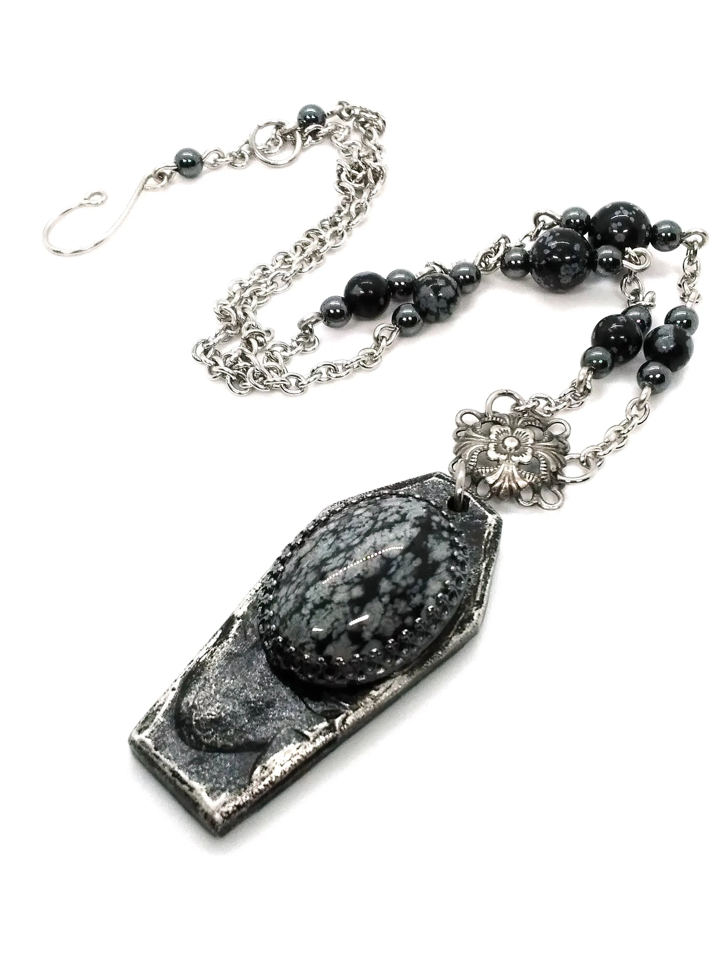 Eternal Rest Coffin Pendant Necklace