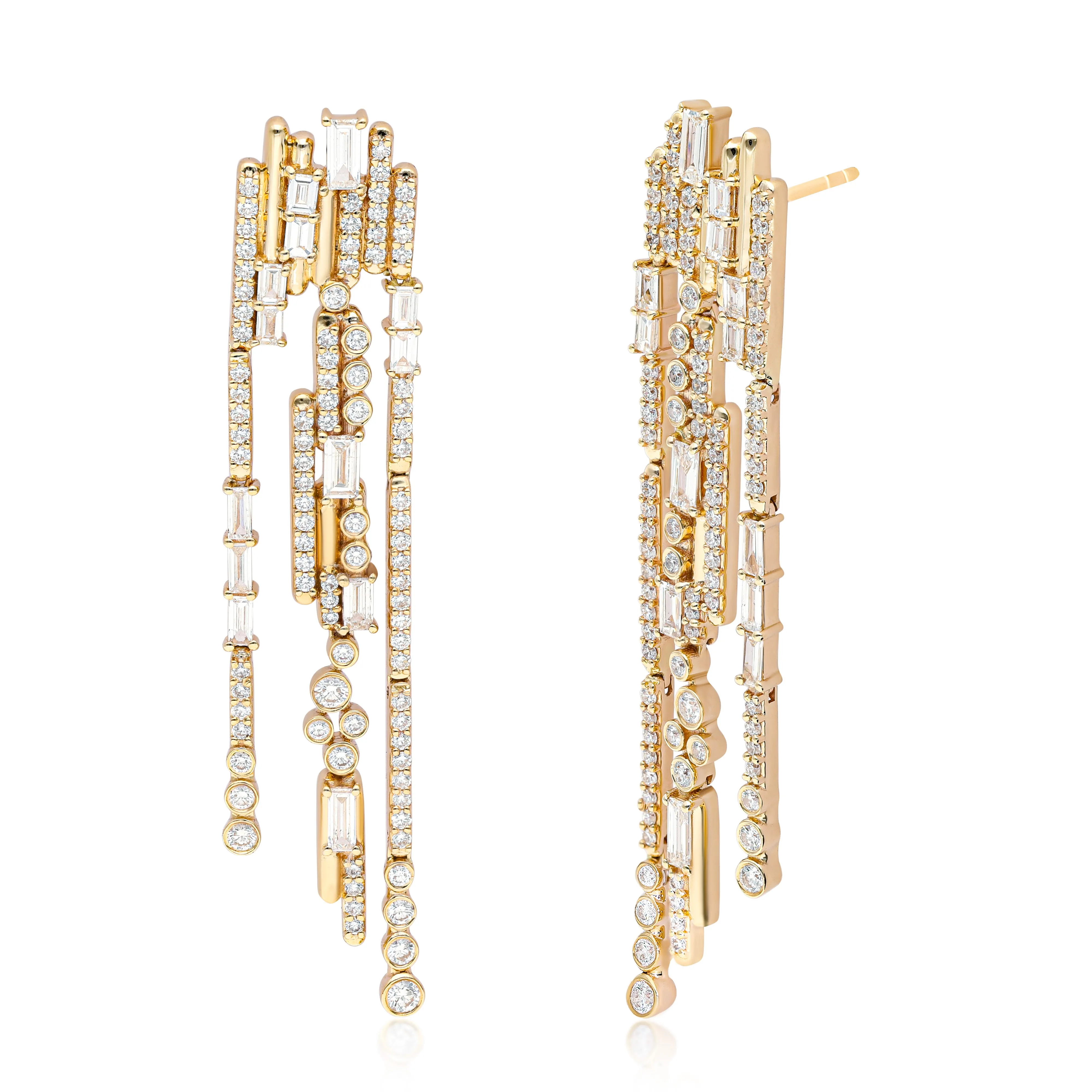 Ethereal Glam Diamond Chandelier Earrings