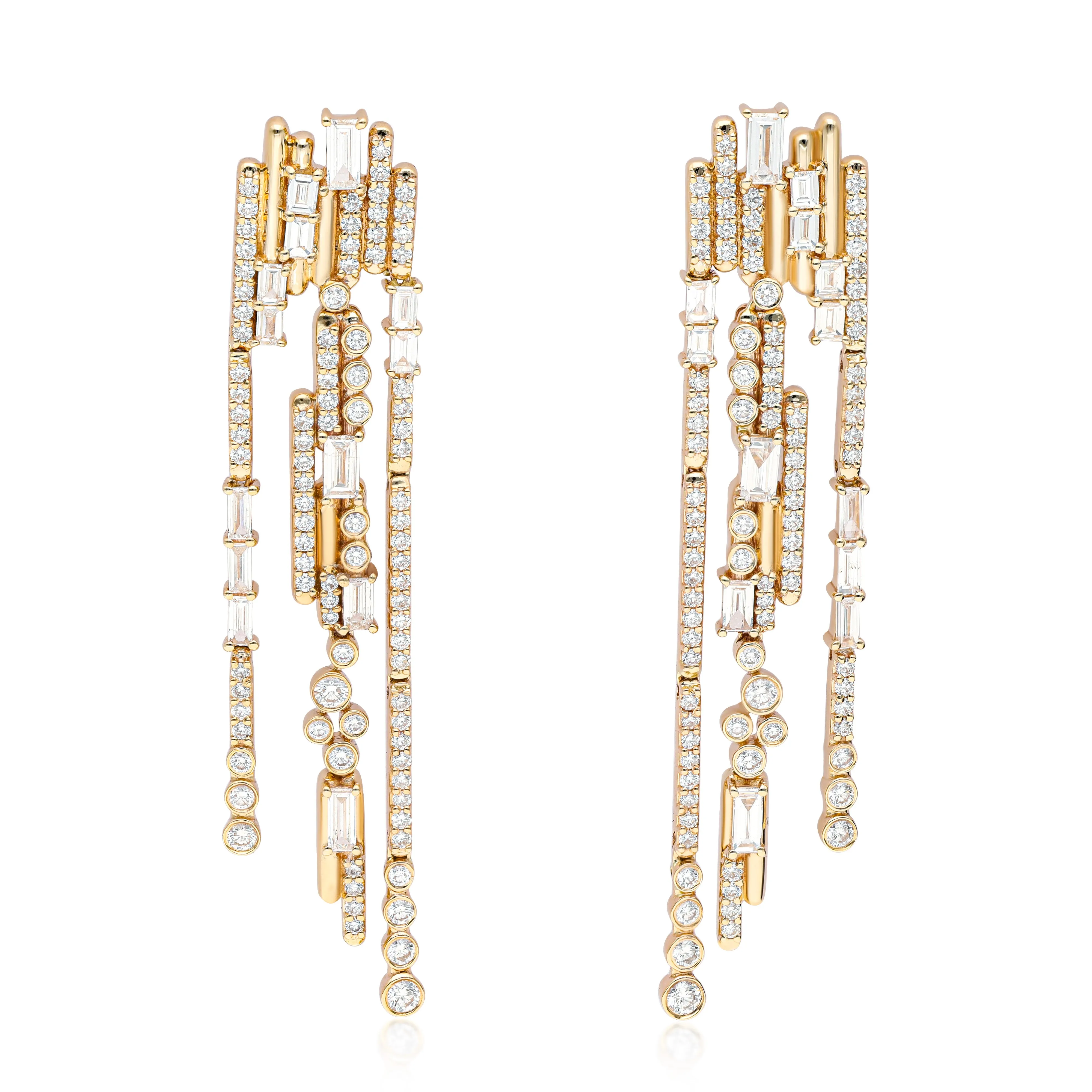 Ethereal Glam Diamond Chandelier Earrings