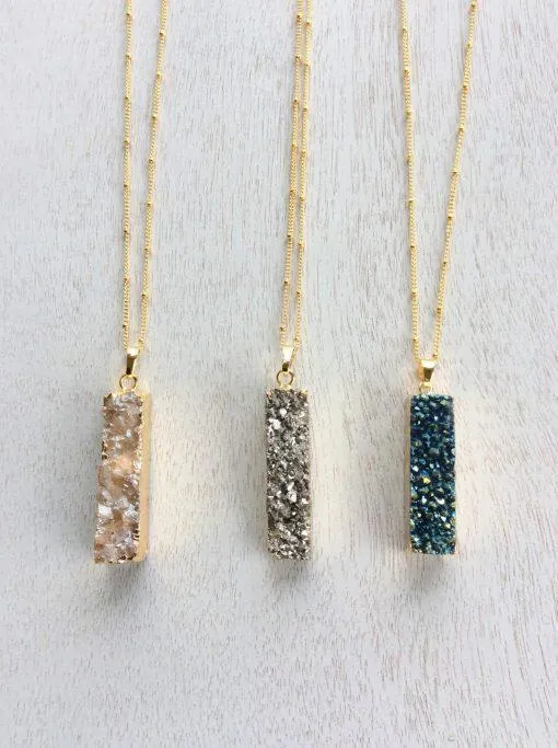 Event-Assorted Druzy Pendants