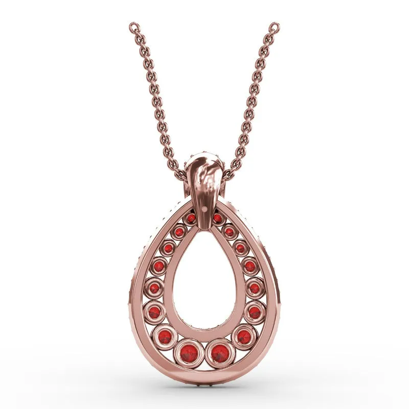 Fana Steal The Spotlight Ruby and Diamond Pendant