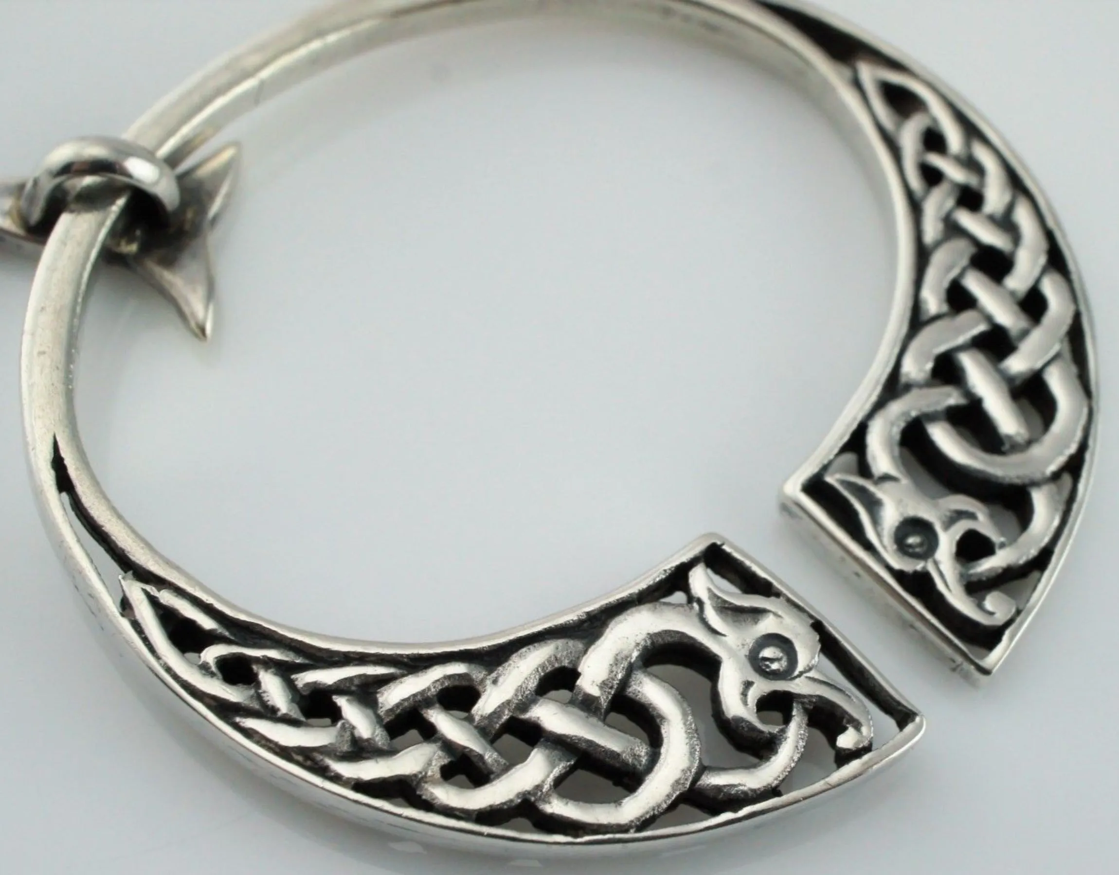 Fine Vintage Sterling Silver Scottish Iona Celtic Brooch by John Hart - 1968