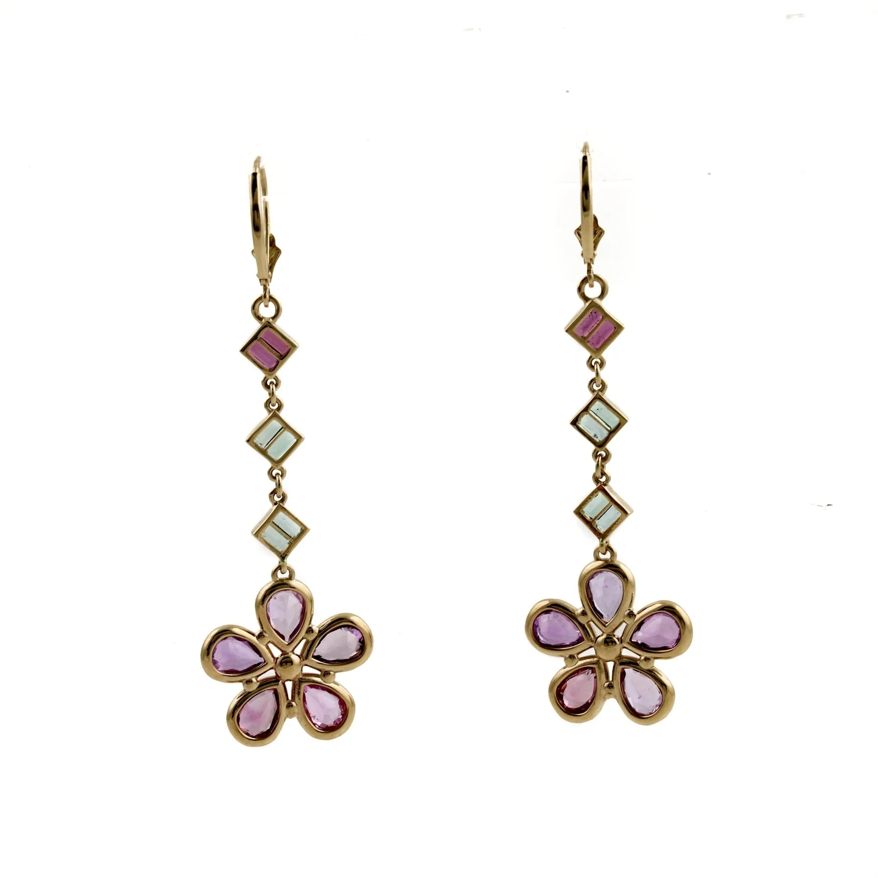 Flora Sapphire x 14k Gold Earrings